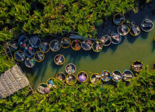 Basket Boat Rides at Hoi An’s Coconut Village